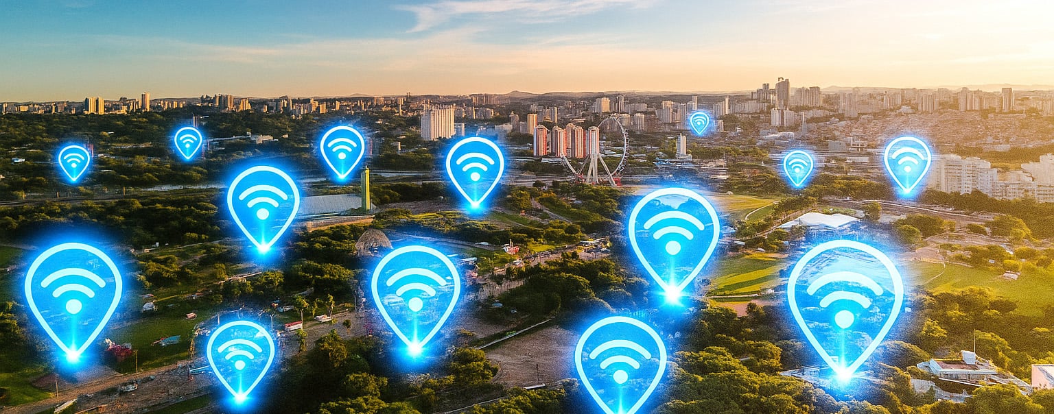 Local do SP OPEN conectado com WI-fi